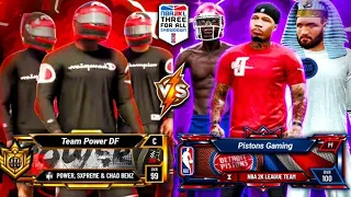 POWER DF vs PISTONS GT - NBA 2K LEAGUE $25,000 3V3 TOURNAMENT ROUND 3 NBA 2K20 PARK