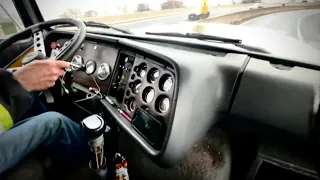 Rainy Day RideAlong 🎧1986 Ford LTL 9000-A 27 Tonne Bean Haul to Hamilton, Ont Shipping Port 4/17/24