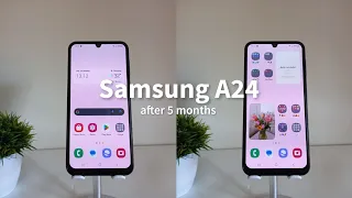 update my phone after 5 months | samsung A24 ✨️