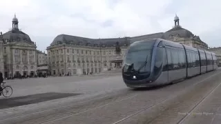 Trams in Bordeux, France - trams à Bordeaux, France