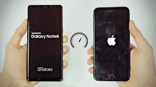 Samsung Galaxy Note 8 vs iPhone 7 Plus - Speed Test! (4K)