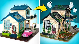 Atmospheric Retro Haunted House | Dollhouse Kit