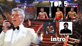 Top 5 Best Boxing Introduction | Michael Buffer PART 1