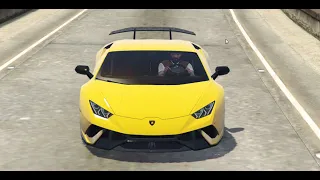 DRIVING A LAMBORGHINI Huracan Performante in gtav #gta5 #shortsvideo #lamborghini #speedtest #speed