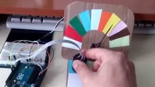 Arduino color sensor  RGB+LDR -with servo