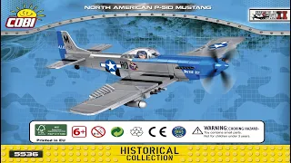 Cobi Instructions | Small Army / WW2 | 5536 | North American P-51D Mustang - American Fighter Plane