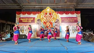 Sargathma School of dance and music| Attukal Temple|Dance Performance| 2024 | Group dance|