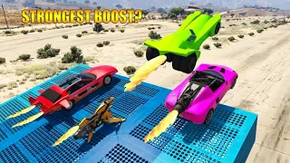 GTA 5 ONLINE : WHICH VEHICLE HAS STRONGEST BOOST? (VIGILANTE,  MKII, TOREADOR, ROCKET VOLTIC, )