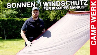 Sonnen- und Windschutz für iKamper Markisen | iKamper Dachzelt | Produktvorstellung | CAMPWERK