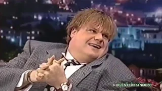 Chris Farley & David Spade on Leno - Tommy Boy & Jay Takes Off Judith Light's Clothes 1995