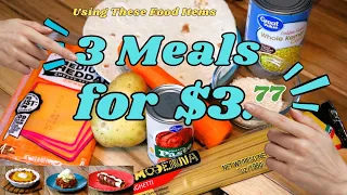 3 Meal's for 3.77 Budget Meals Delicious