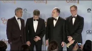 Golden Globes 2012 Backstage: The Descendants [HD] | ScreenSlam