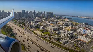 SCENIC FLIGHT OVER SAN DIEGO ON DELTA'S SHORTEST FLIGHT IN CALIFORNIA!!!! LAX - SAN - W/ ATC AUDIO