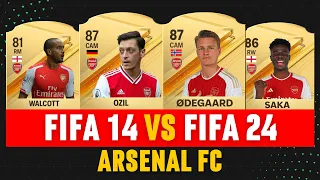 ARSENAL 2014 VS 2024 | EA FC 24 | FIFA 24 ft. Odegaard, Saka, Ozil, Walcott...