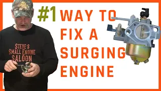 How To FIX A SURGING ENGINE On A Lawn Mower, Pressure Washer, etc.