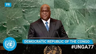 (Français) 🇨🇩 Democratic Republic of Congo - President Addresses UN General Debate, 77th Session
