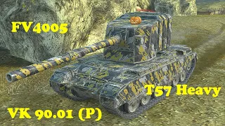 FV4005 ● T57 Heavy Tank ● VK 90.01 (P) - WoT Blitz UZ Gaming