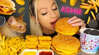 ASMR EATING MCDONALDS 맥도날드 치킨 너겟 (BIG TASTY, CHICKEN NUGGETS, FRENCH FRIES,MCFLURRY,OREO) MUKBANG 먹방