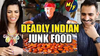 DEADLY INDIAN JUNK FOOD! The MOST Sweet, Greasy, Yummy Punjabi Street Foods! REACTION!!
