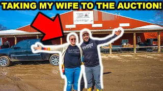 Taking My WIFE to the ANIMAL AUCTION for the FIRST TIME!!!
