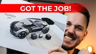 This Portfolio Got Me A JOB! Car Designer Reviews His Old Portfolio!