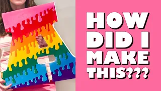 How to do Drip Art with Posca Markers on a Giant Wood Letter