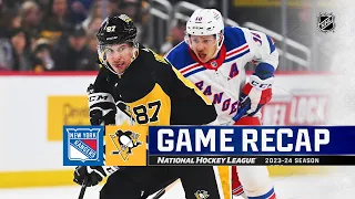 Rangers @ Penguins 3/16 | NHL Highlights 2024