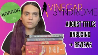 UNBOXING + REVIEWING THE ENTIRE AUGUST VINEGAR SYNDROME SUBSCRIPTION PACKAGE! *SPOILER FREE*