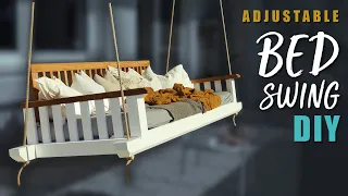 *ADJUSTABLE* DIY PORCH SWING BED -  using a IKEA mattress