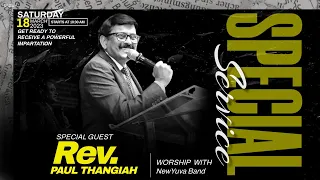 Special Saturday Service | Rev. Paul Thangiah | NewJeevan