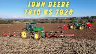 Ensembles légendaires au semis de céréales I JOHN DEERE 7810 VS 7920 Pure Sound 🔊🟡🟢