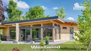 Das Massivholzhaus „Westwind“ mit Urlaubsflair