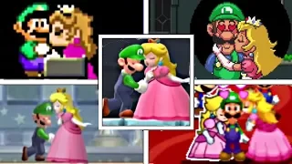 Evolution Of Luigi GETTING KISSED By Princess Peach