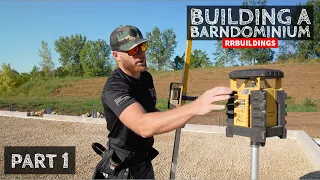 Building a Barndominium 1: Foundation Layout and Laminated Columns