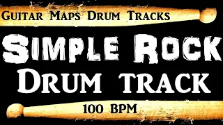 Basic Classic Rock Drum Track 100 BPM, Drum Beats for Bass Guitar, Instrumental Drums Beat 5476