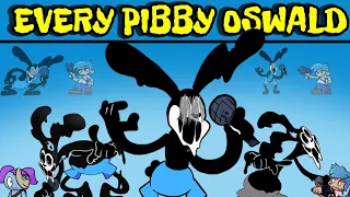 Friday Night Funkin' Every VS Corrupted Oswald Mods | Learn With Pibby x FNF Concept (FNF Mod/Hard)