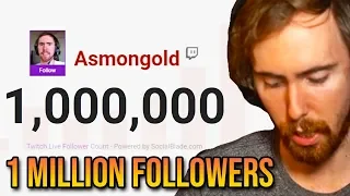 Asmongold Hits 1 MILLION TWITCH FOLLOWERS & Gives Emotional Speech