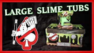 Ghostbusters Big Slime / Ectoplasm tubs with figures!!