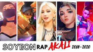 (G)I-DLE SOYEON'S RAP AS AKALI (LEAGUE OF LEGENDS) 2018-2020