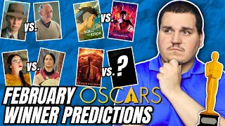 2024 Oscar WINNER Predictions - February (SO CONFUSING)