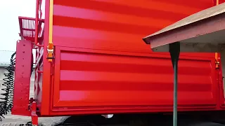 зерновоз съёмный кузов на переделанной под контейнеровоз шторной раме