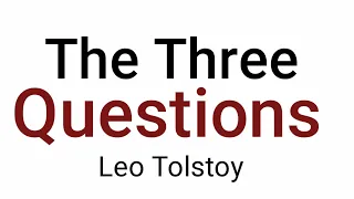 The Three Questions by Leo Tolstoy in Hindi