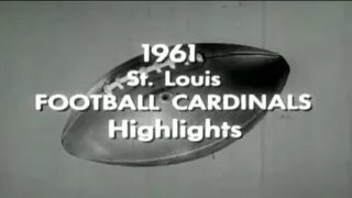 1961 St  Louis Cardinals football highlights