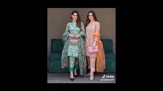 Twins sisters Aiman khan and minal khan new latest TikTok video 😍