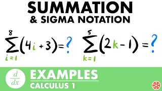 Summation and Sigma Notation Examples | Calculus - JK Math