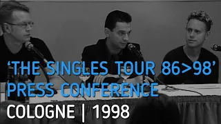 Depeche Mode | The Singles Tour 86-98 - Press Conference | Cologne 1998 (TV raw material)