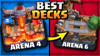 BEST DECKS for Clash Royale Arena 4 - Arena 6! (June 2021)