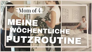 Meine wöchentliche Putzroutine | Mom of 4 | Clean with me | Flylady System | Putzen nach Plan