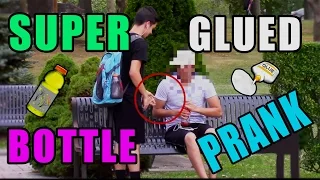 SUPER GLUED BOTTLE PRANK!!