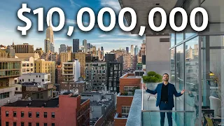 INSIDE a $10,000,000 NYC Penthouse with INCREDIBLE VIEWS